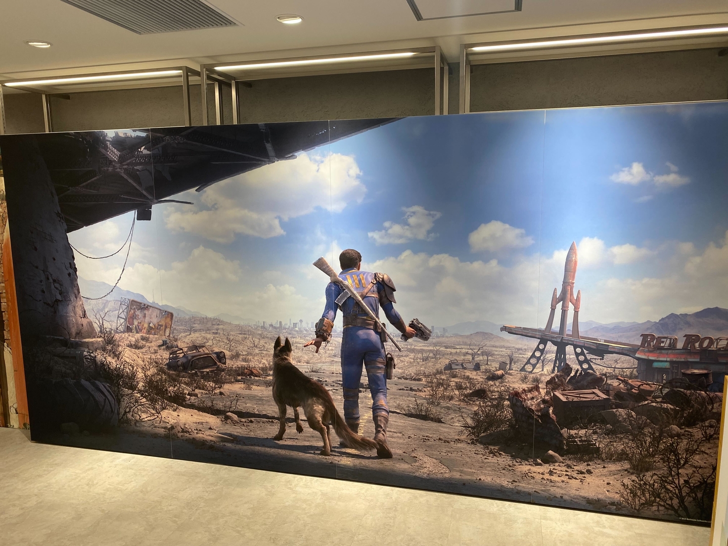 「Fallout 4」の大型パネルもある