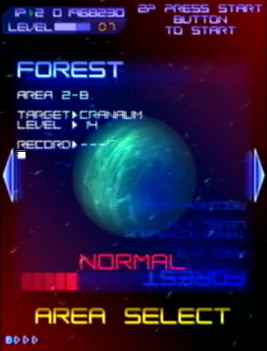 良い成績を収めて1面をクリアすると、2面がA、B、Cの3ルートに分岐する