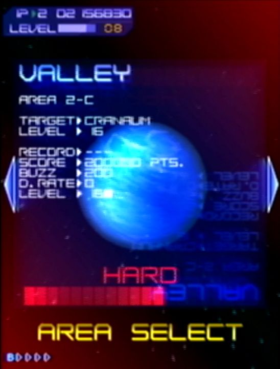 良い成績を収めて1面をクリアすると、2面がA、B、Cの3ルートに分岐する