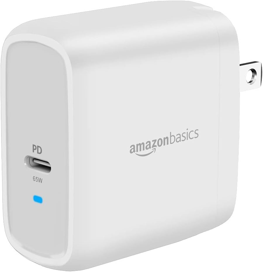 Amazonベーシック 65W 1ポート GaN USB-C コンセント式 充電器