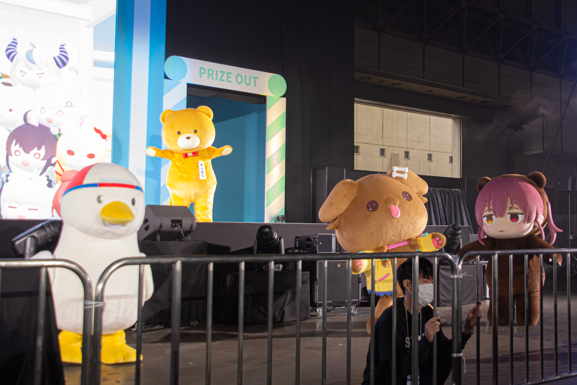 「hololive SUPER EXPO」おなじみとなった着ぐるみたちの大集合。初登場の宝鐘クマリンの写真をたっぷりとご覧あれ