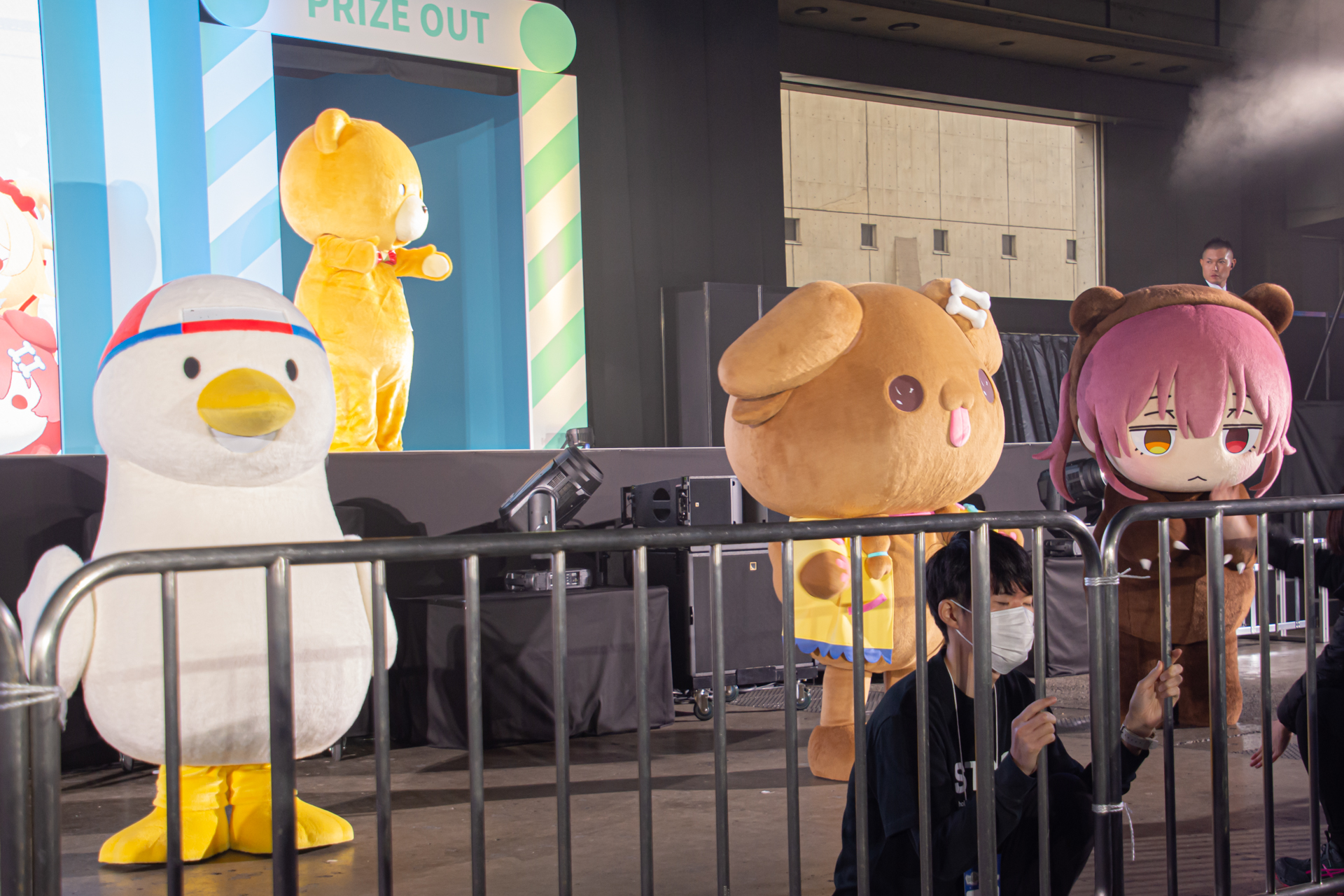 「hololive SUPER EXPO」おなじみとなった着ぐるみたちの大集合。初登場の宝鐘クマリンの写真をたっぷりとご覧あれ