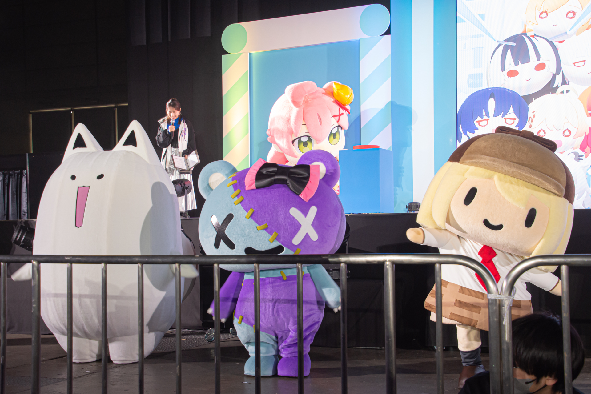 「hololive SUPER EXPO」おなじみとなった着ぐるみたちの大集合。初登場の宝鐘クマリンの写真をたっぷりとご覧あれ