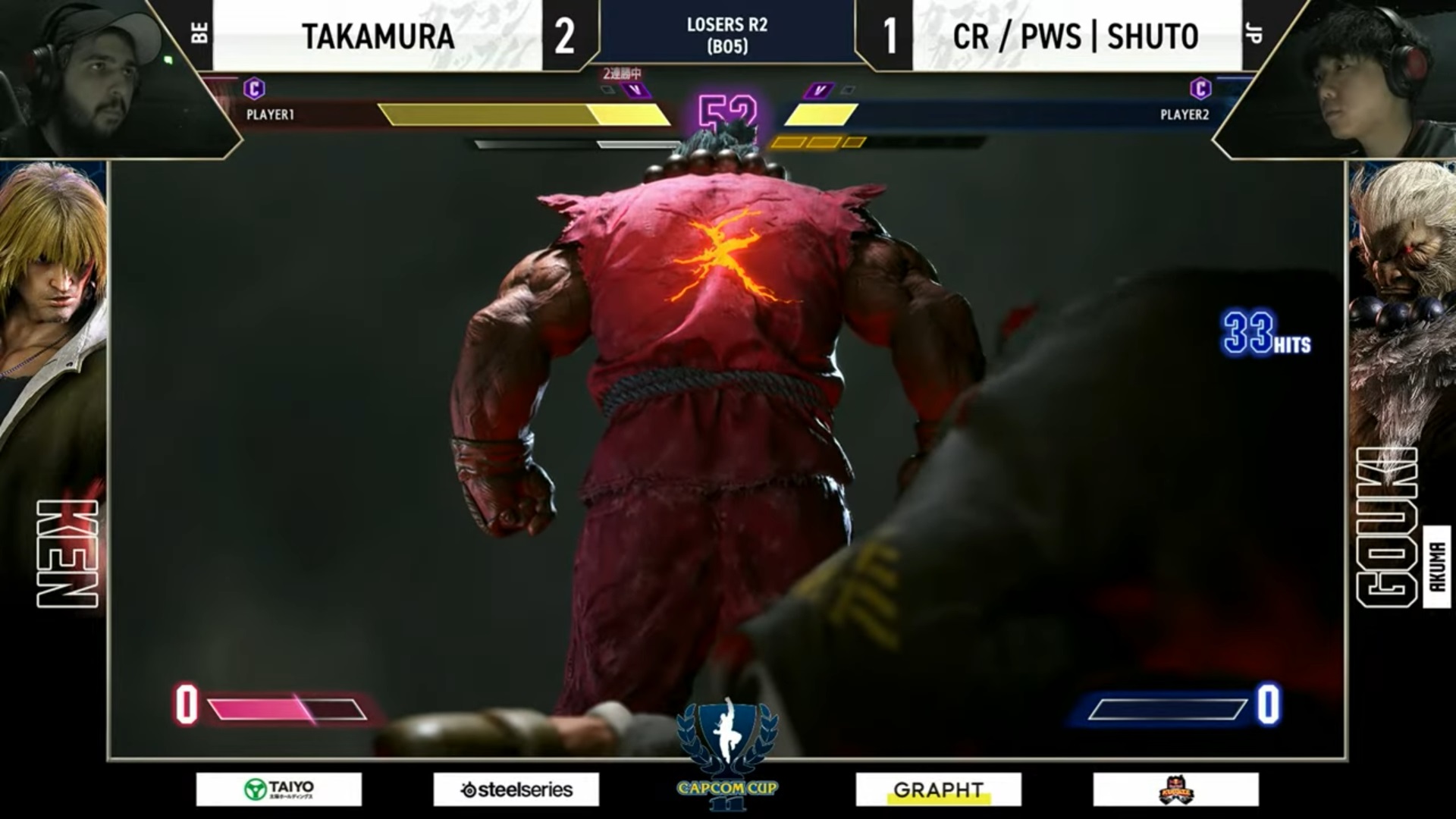 入場時にモノマネをしていた瞬獄殺ポーズ。この修羅の技が彼の修羅場を凌ぎ切る起死回生の一手となった!!