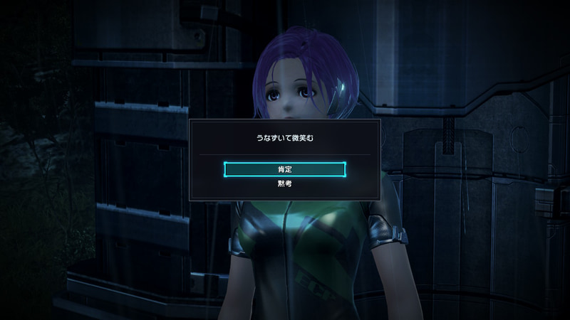 主人公が喋るのは戦闘中と移動中のみ。イベント中にセリフはなく、選択肢で意思を選ぶようになっている