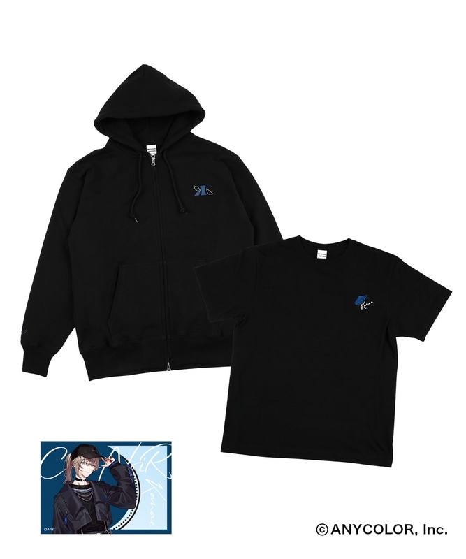「ChroNoiR」 × ZOZOTOWN　Tシャツ＆ジップアップフーディセット　クリアカード付（2種展開）：15,950円 ※画像は「叶」ver.