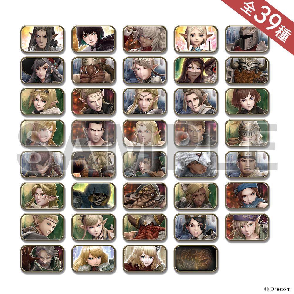 冒険者ランダムスクエア缶バッジ（全39種）