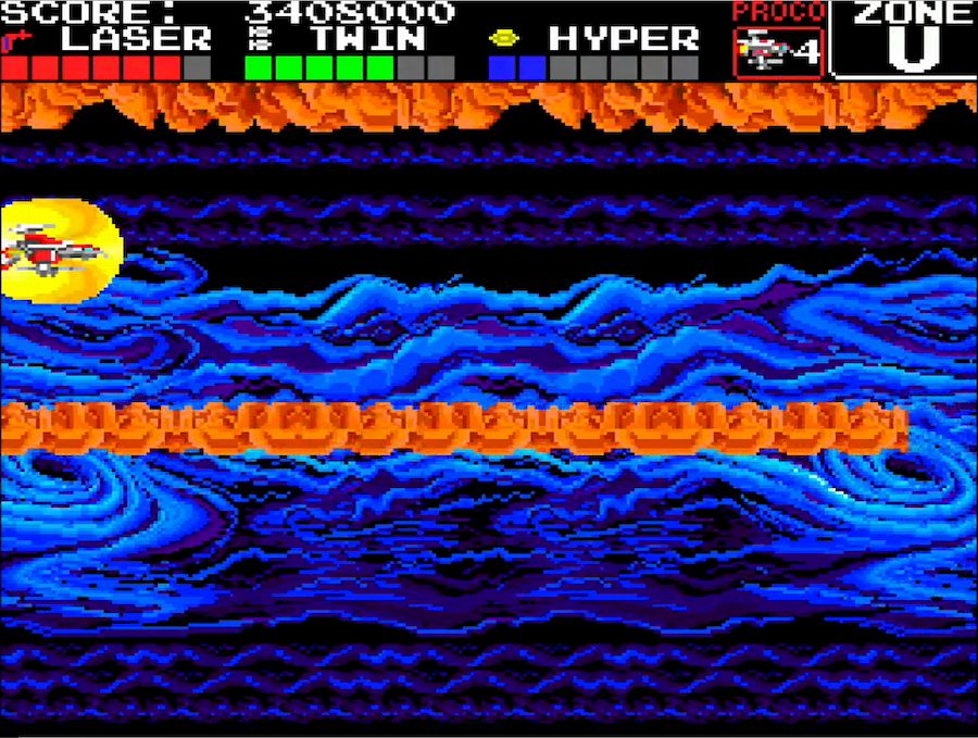 ステージクリア後、上下2つのルートに分岐するシステムもバッチリ移植されている