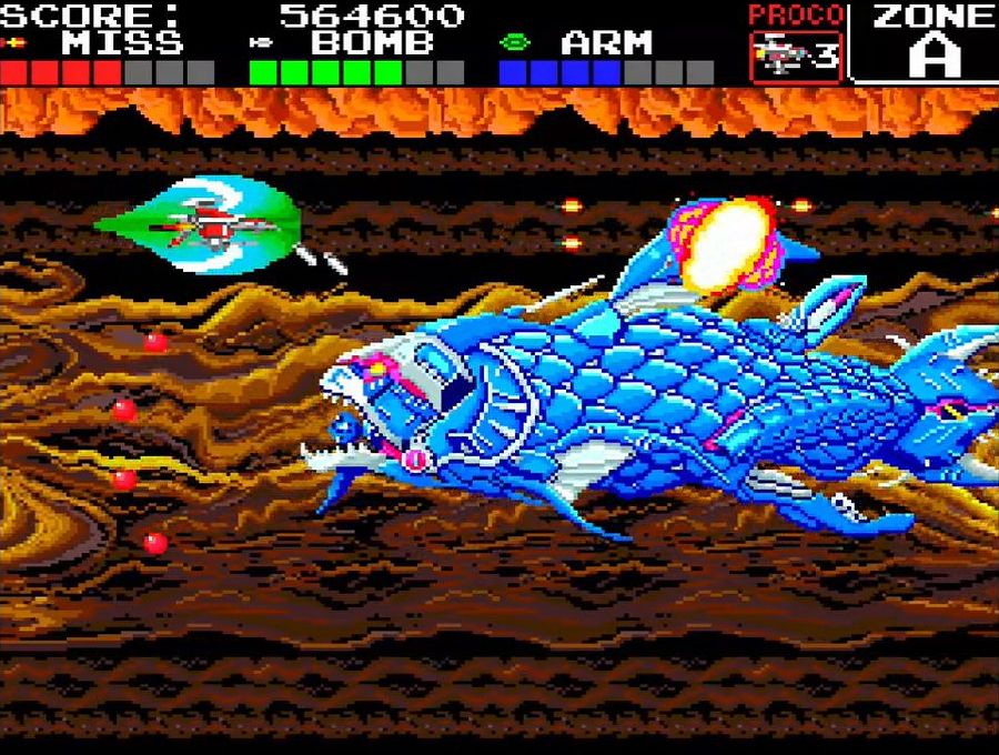 3画面から1画面に縮小したが、どのボスとも迫力満点の対決が楽しめるのが嬉しい