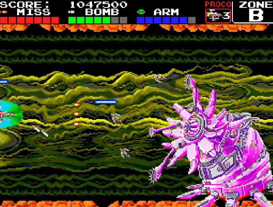 3画面から1画面に縮小したが、どのボスとも迫力満点の対決が楽しめるのが嬉しい