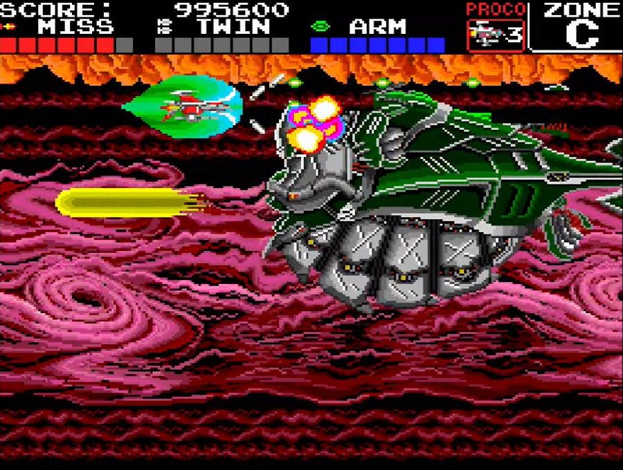 「バーストアウト」は、拡散ショットとビーム砲を交互に放つ