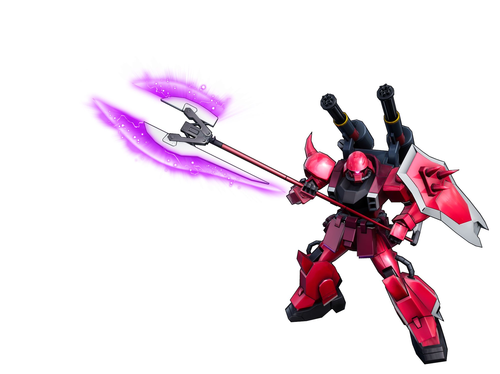 ルナマリア機にスラッシュウィザードを装備した機体。背部にビームガトリングとビームアックスを搭載し、近接戦闘に特化した武装が揃っている