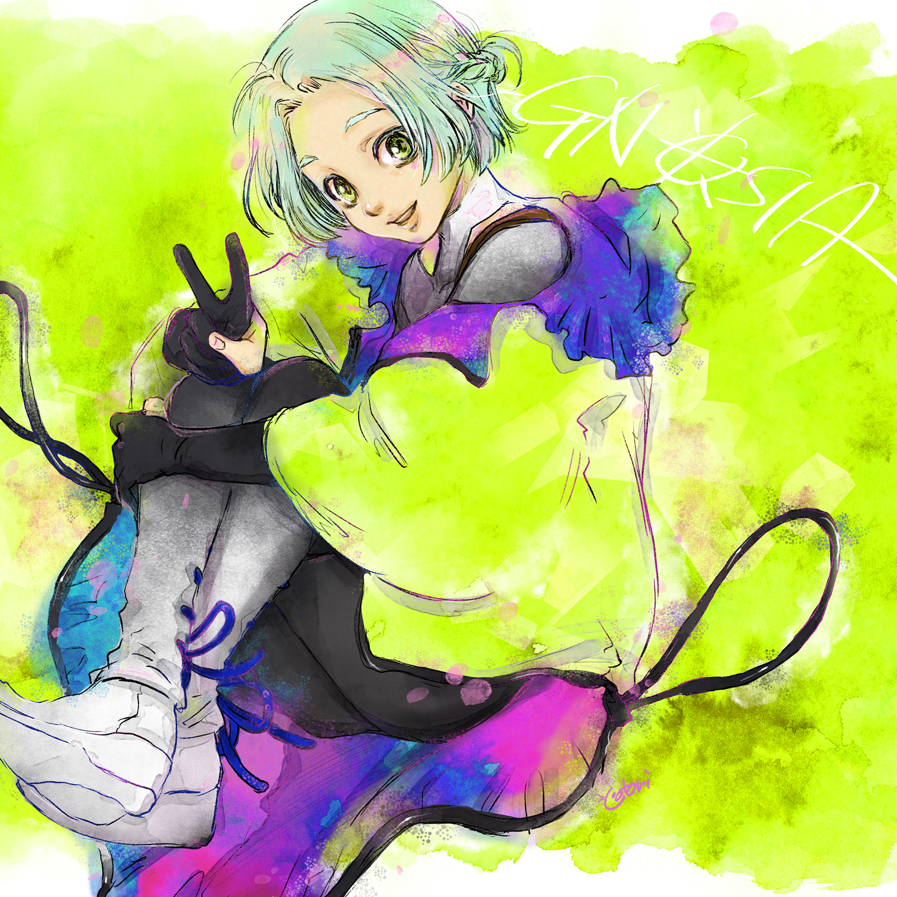 キャラクター原案・ことりさんによる主人公・ユーリのイラスト