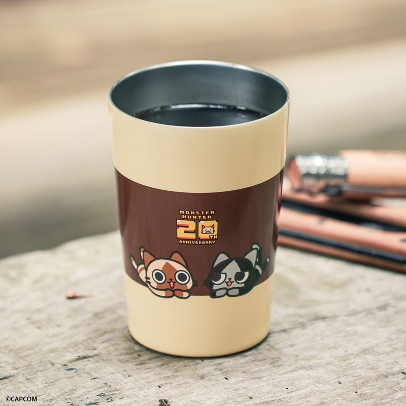 モンスターハンター20th Anniversary真空断熱タンブラー アイルーver.
