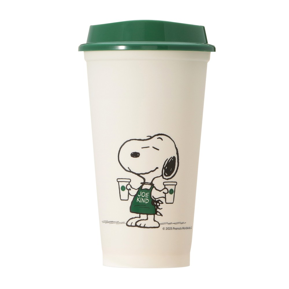 PEANUTS リユーザブルカップ ホワイト 473ml（価格：800円）
