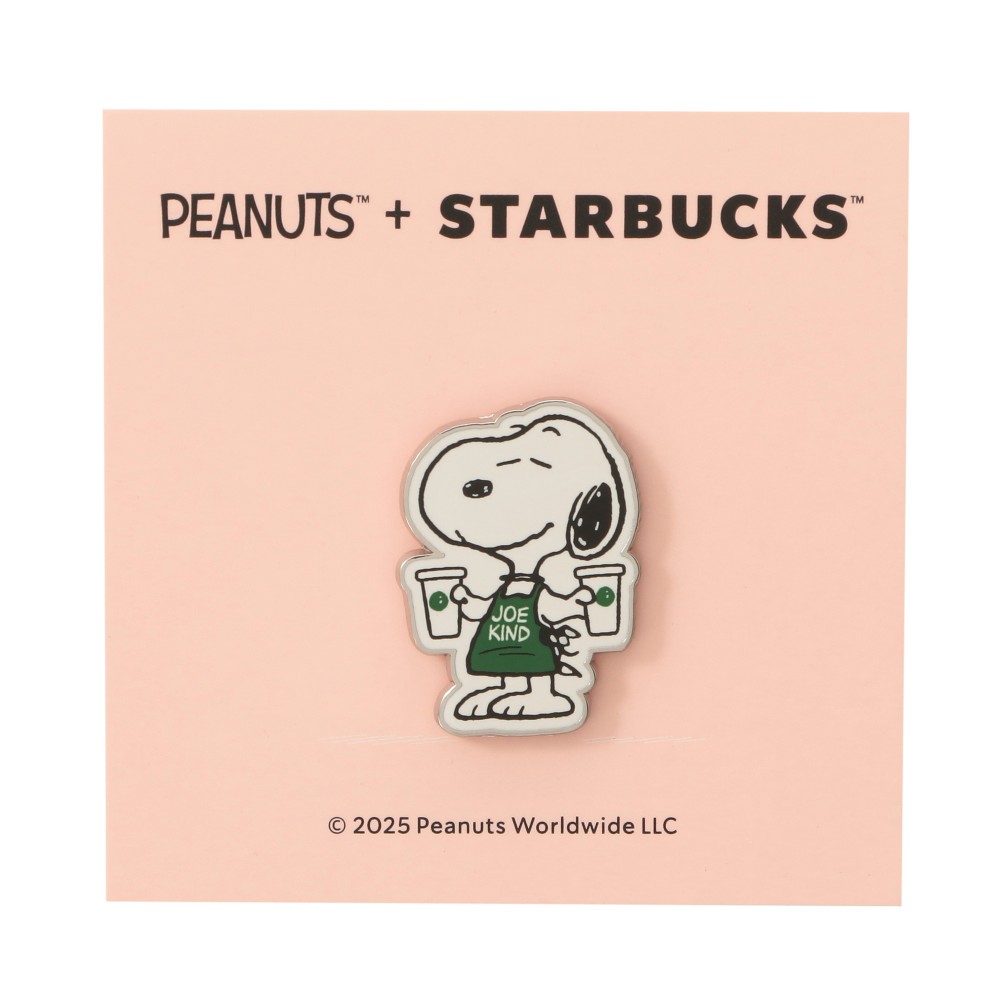 PEANUTS ピンバッジ ピンク（価格：1,200円）