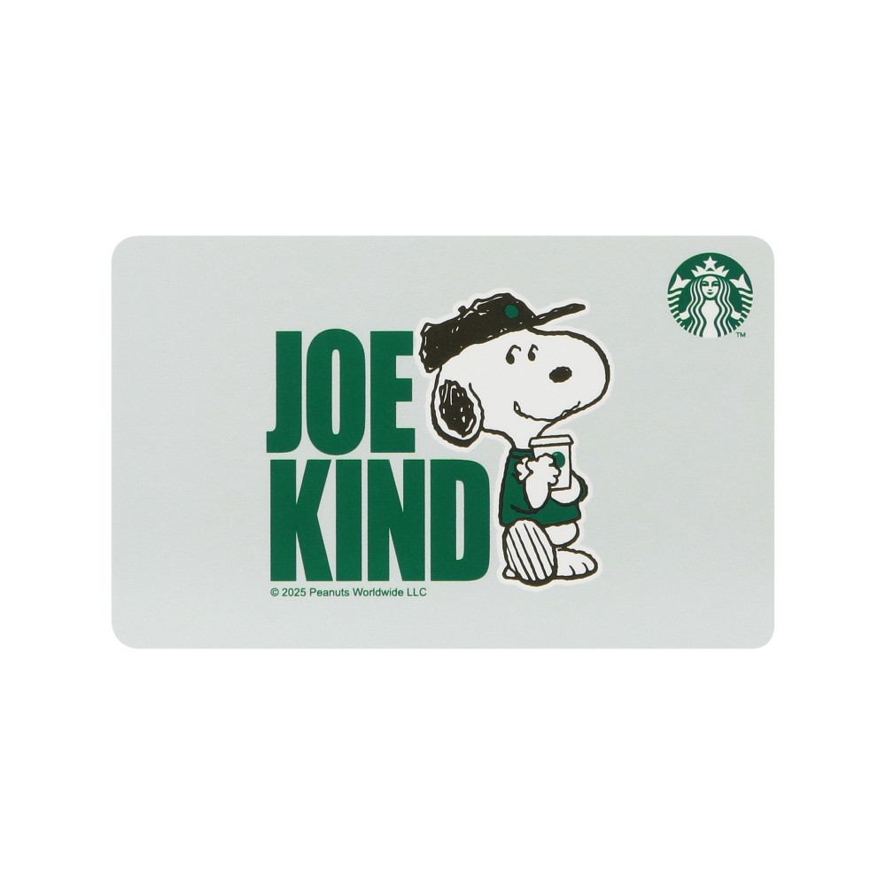 スターバックス カード PEANUTS JOE KIND SNOOPY（2,000円以上の入金で発行可能）