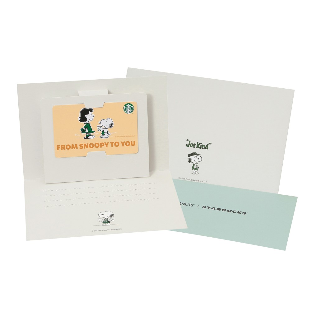 スターバックス カード ギフト PEANUTS オンラインストア TO YOU（価格：2,550円）