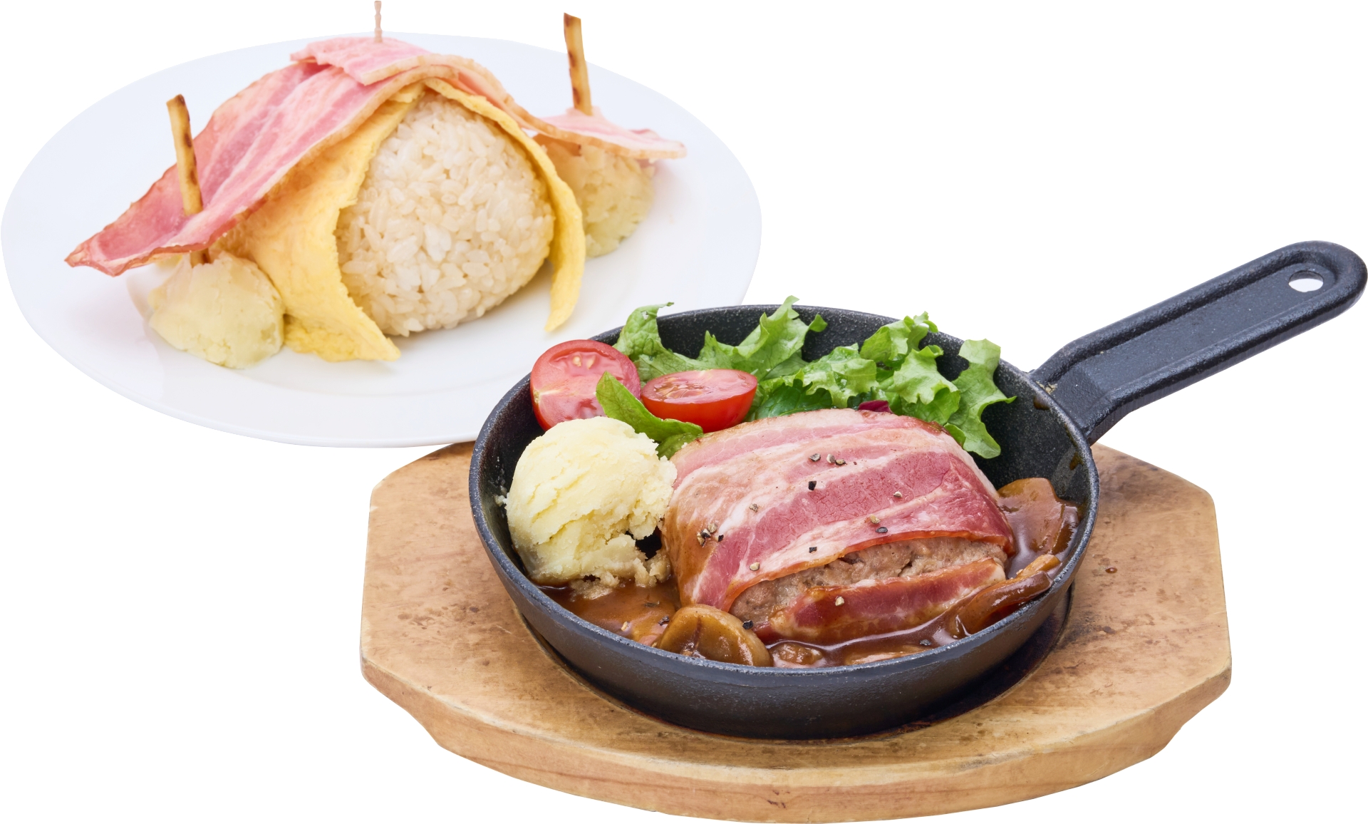 ベースキャンプのハンバーグステーキ