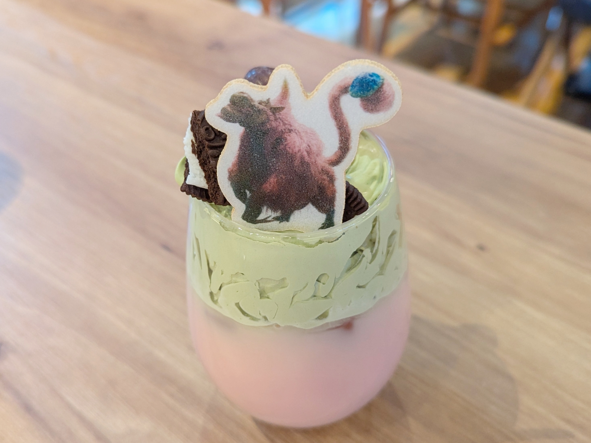 ババコンガの抹茶いちごミルク