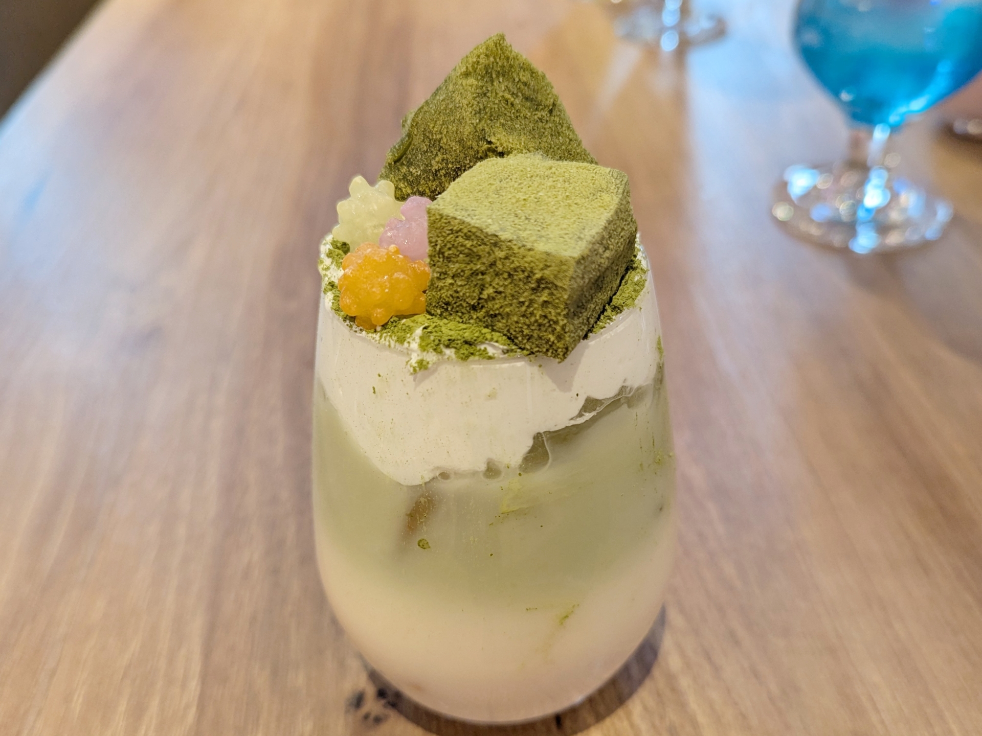 纏鉱石の抹茶ラテ