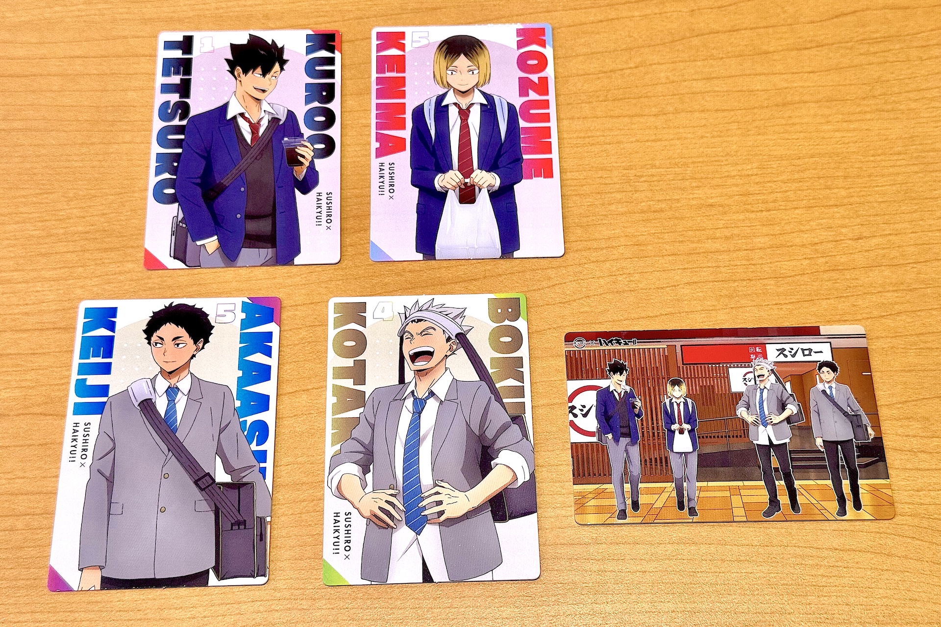 コラボ後半で用意されるカードは全5種