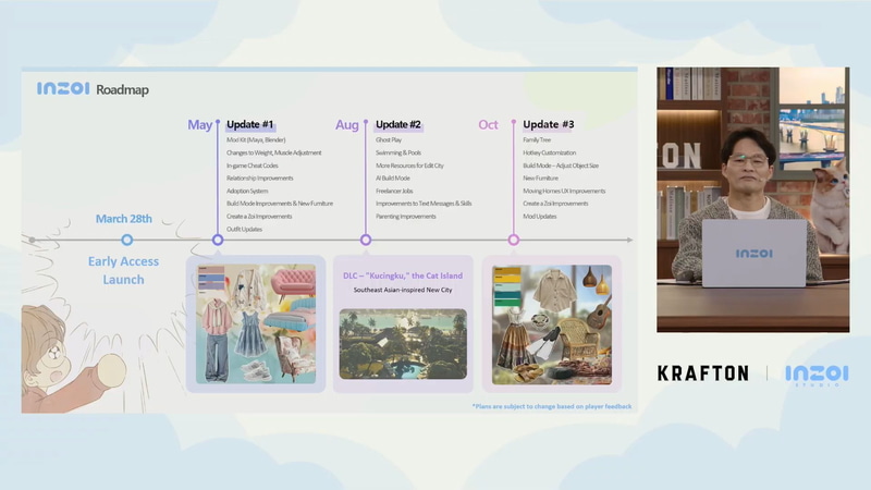 5月に最初のアップデートを予定しており、その後も3ヶ月単位で継続的なアップデートを予定している