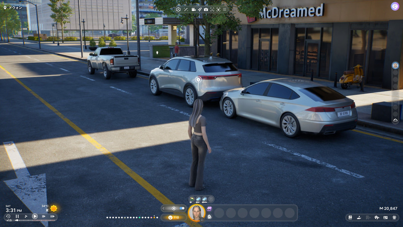 交通システムもシミュレートされているという