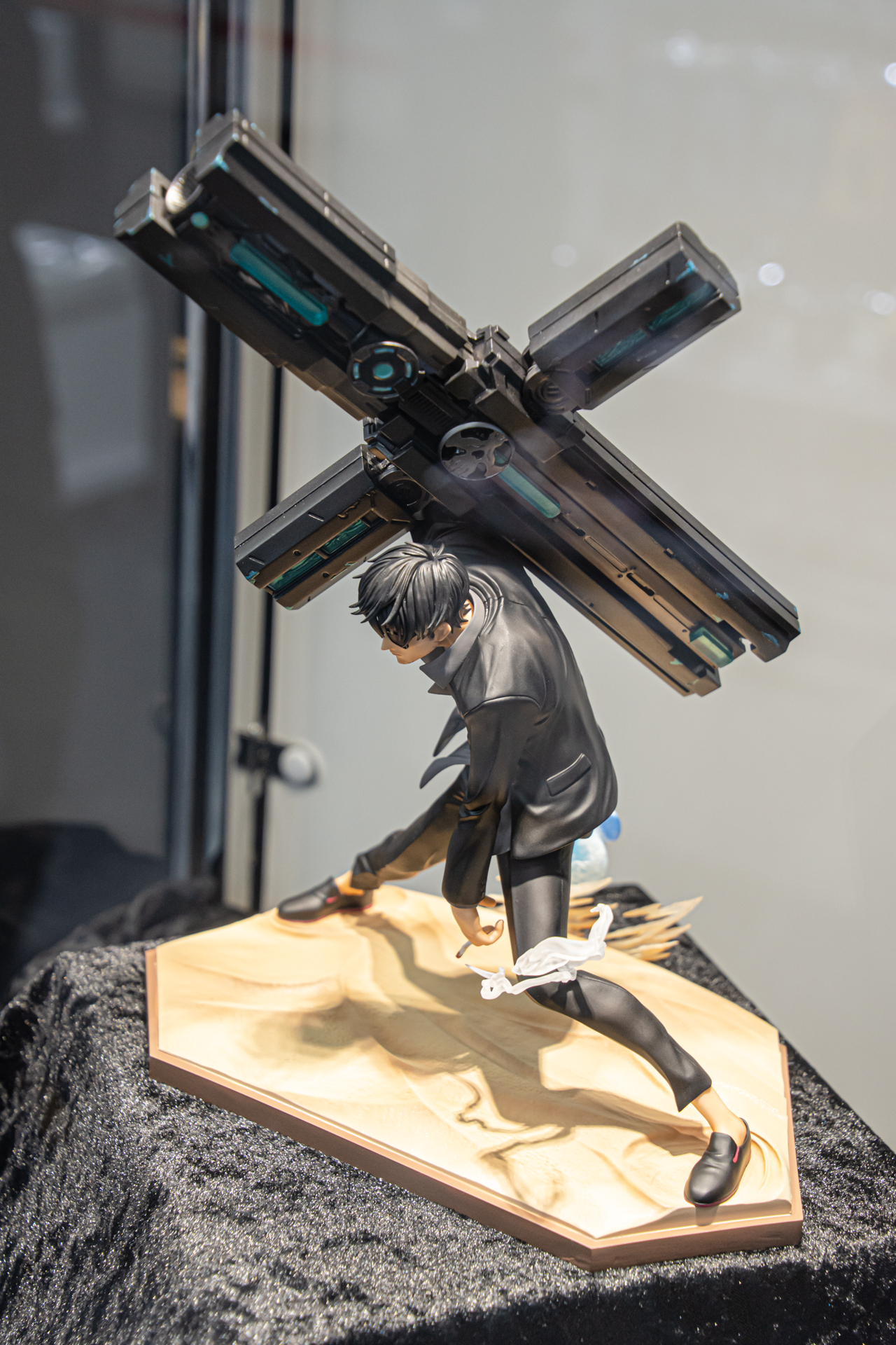 コトブキヤの新作フィギュア「ニコラス・D・ウルフウッド」の彩色見本も展示されていた