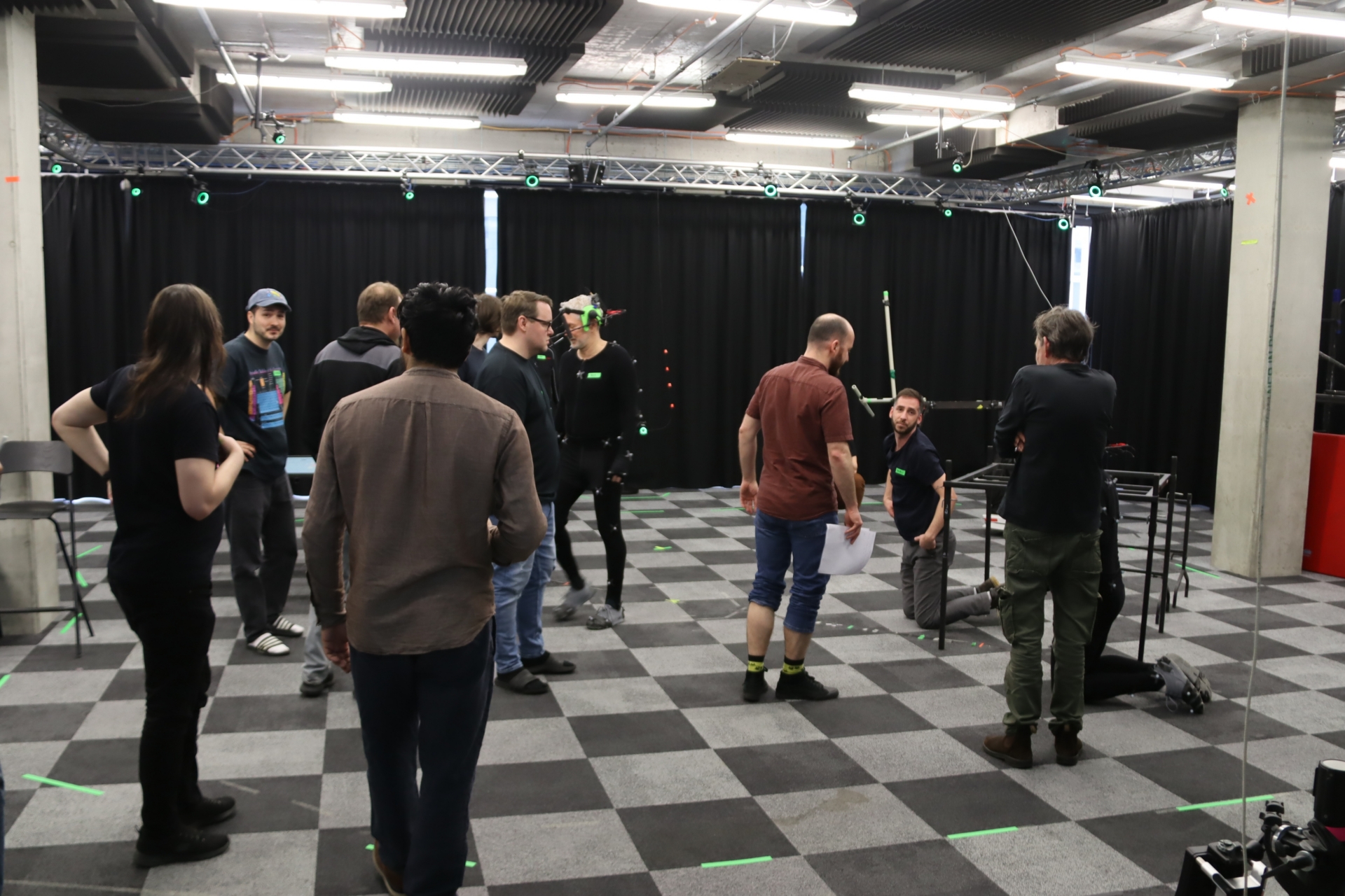 モーションキャプチャーの撮影が行なわれていた