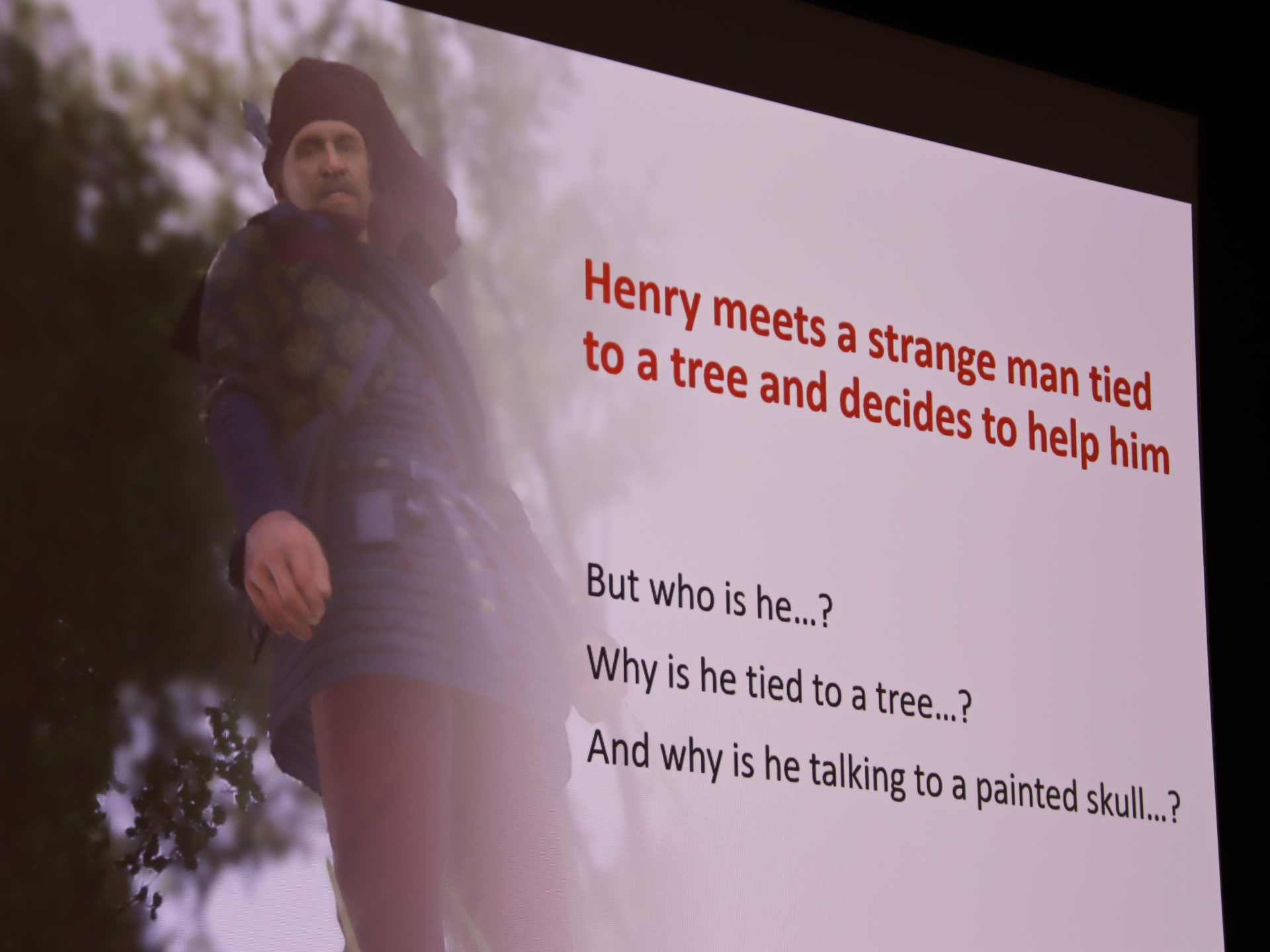 謎の画家との会話によって、様々なクエストが進行していく