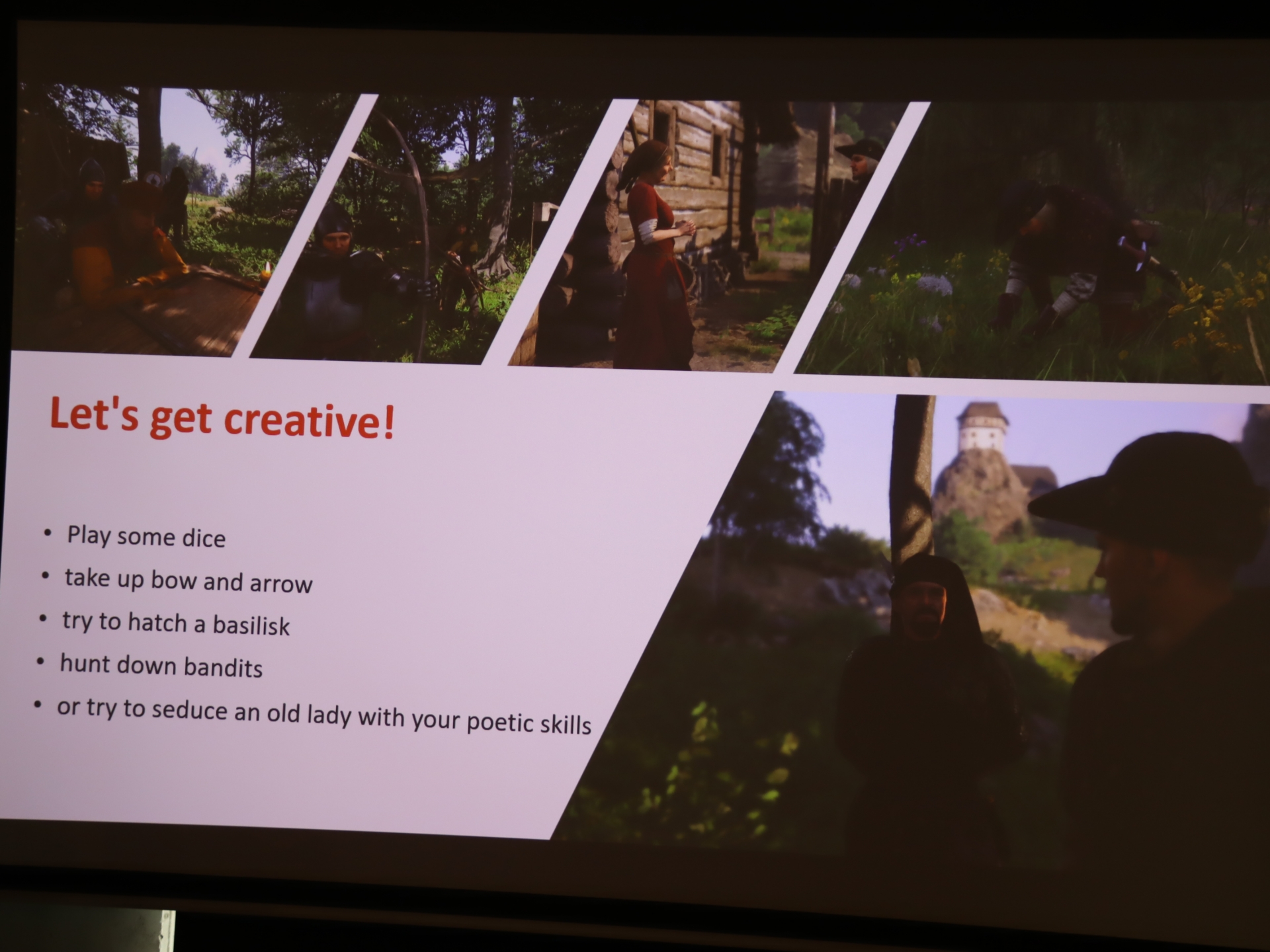 謎の画家との会話によって、様々なクエストが進行していく