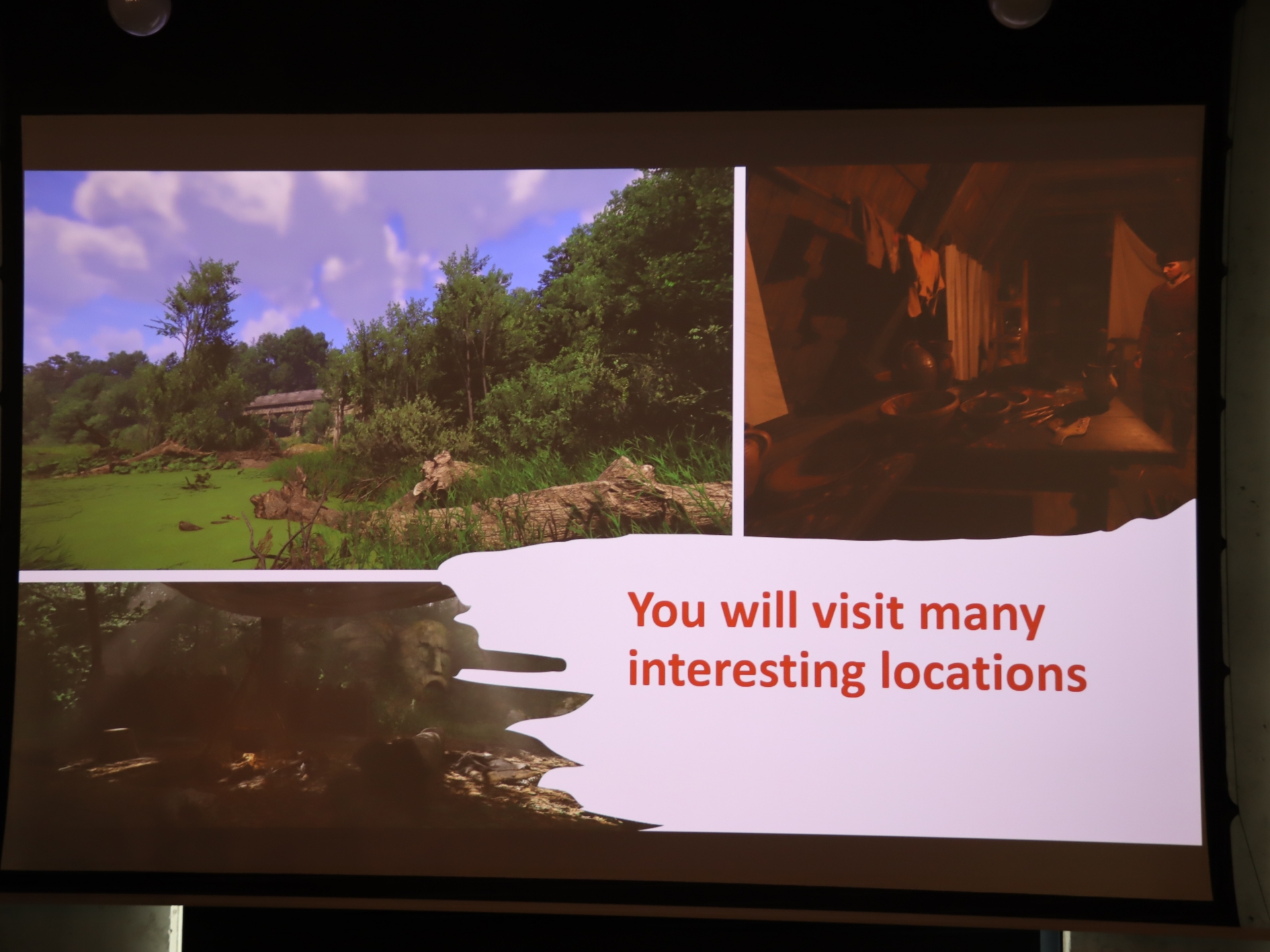 謎の画家との会話によって、様々なクエストが進行していく