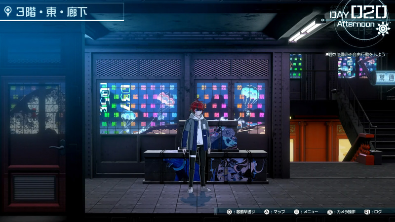 自由時間中は校舎の中を探索できる