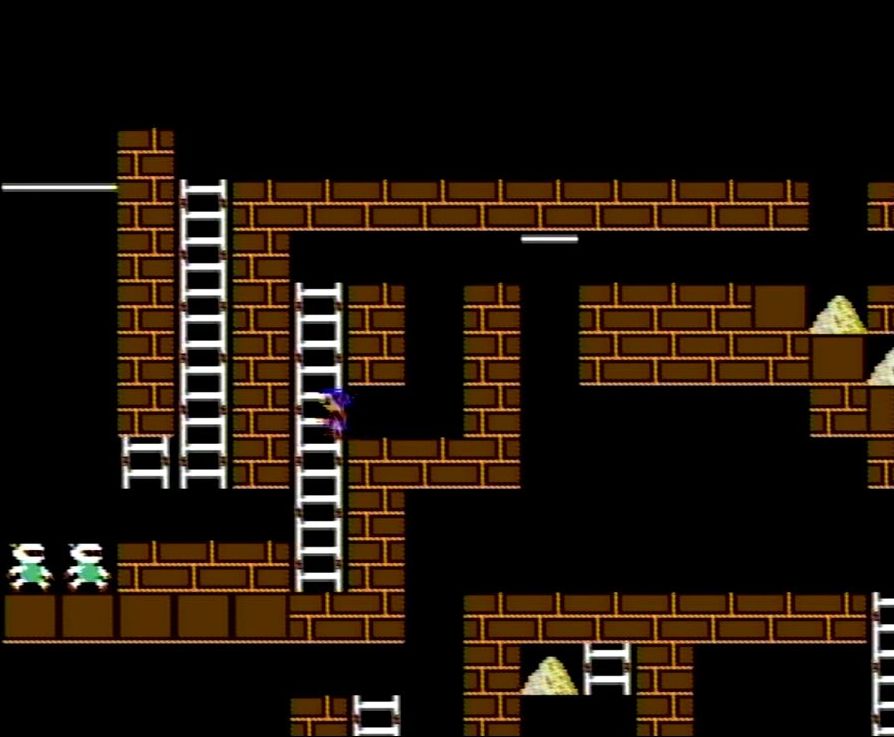 逃げ道となる下部のレンガが復元する前に、金塊を回収して脱出できれば成功