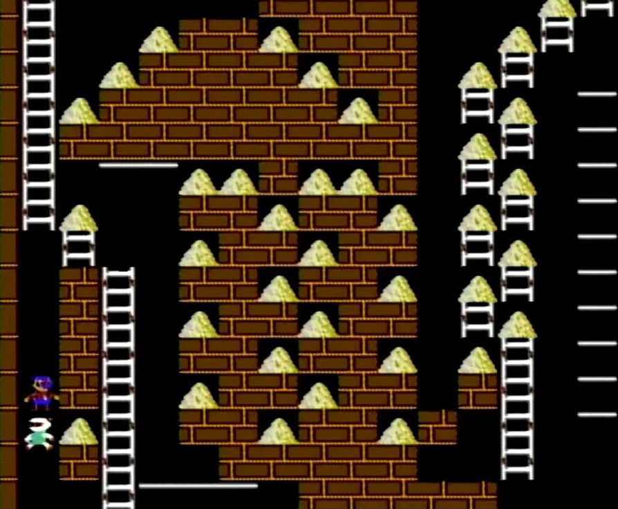 10面は開始直後、空中でロボットの頭上に乗ってからレンガの上に移動することが必要。簡単そうみ見えるが意外に難しい