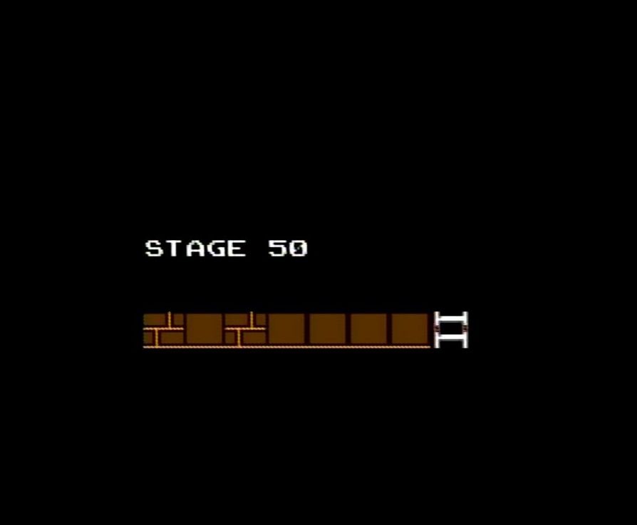 11面以降は「シークレット・コード」を入力しないとプレイできない。写真は50面の「シークレット・コード」