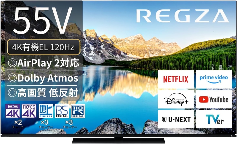 REGZA 55インチ 4K 有機ELテレビ 55X8900L