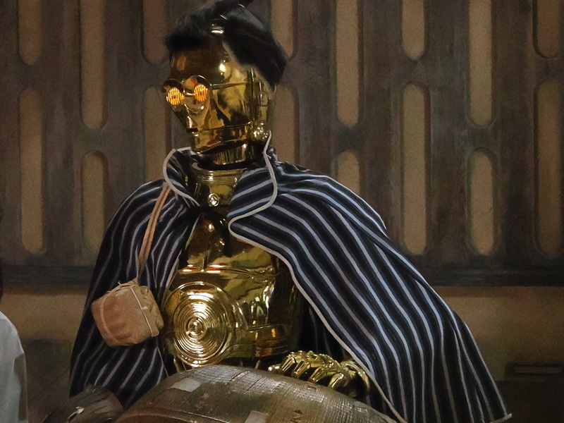 撮影スポットとして非常に人気があった和風「C-3PO」。すごく頼れそう
