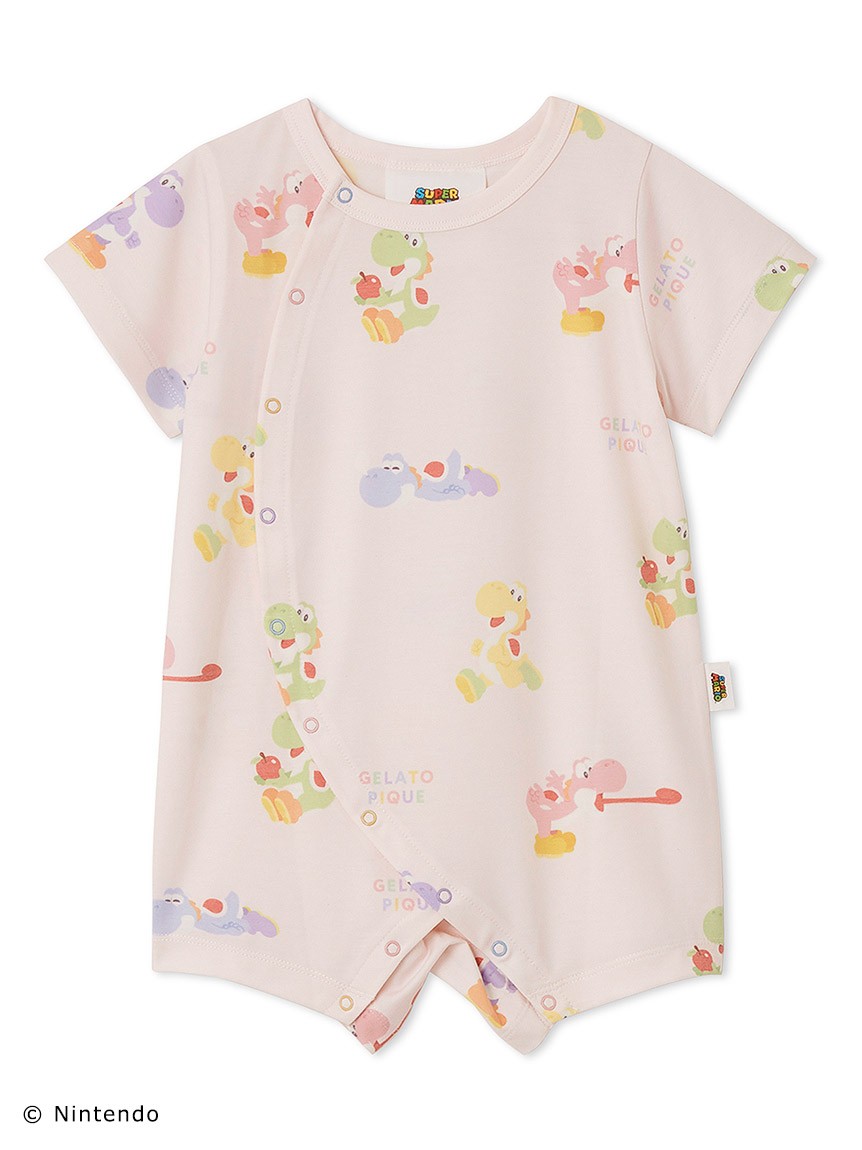 【スーパーマリオ】【ベビー】キノピオ＆ヨッシーロンパース 6,930円 ＜カラー：PNK＞＜サイズ：70、80＞