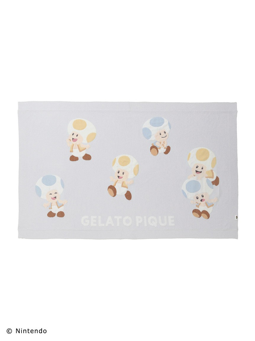 【スーパーマリオ】キノピオ＆ヨッシーブランケット 10,780円 ＜カラー：BLU＞＜サイズ：フリー＞