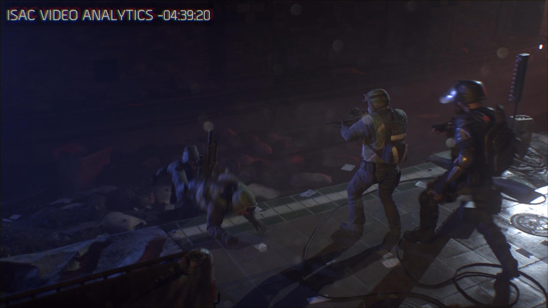 ローグエージェントに襲われる「JTF」隊員たち