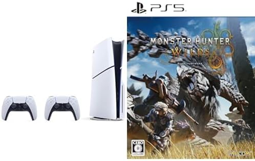 「PlayStation 5 DualSense ワイヤレスコントローラー ダブルパック + モンスターハンターワイルズ セット」