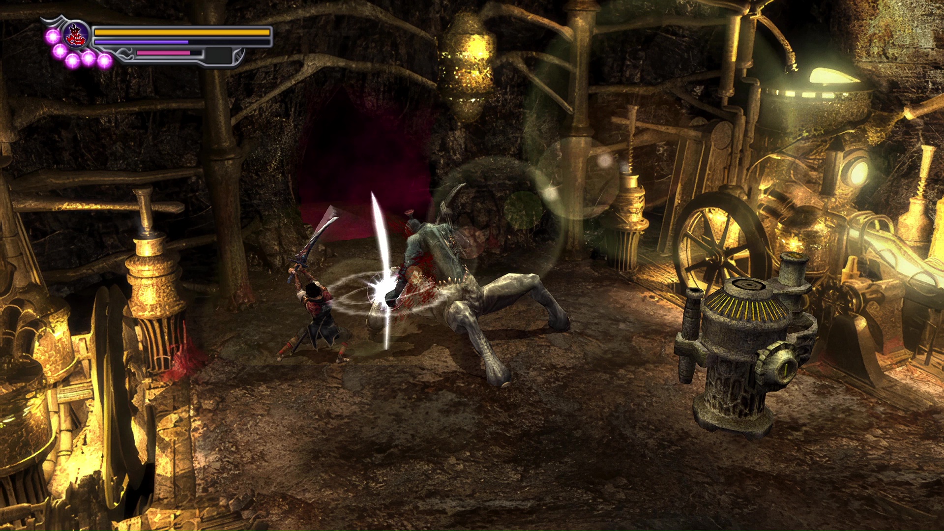 ボス相手にも一閃は可能。一撃必殺とはいかないが大ダメージを与えられる