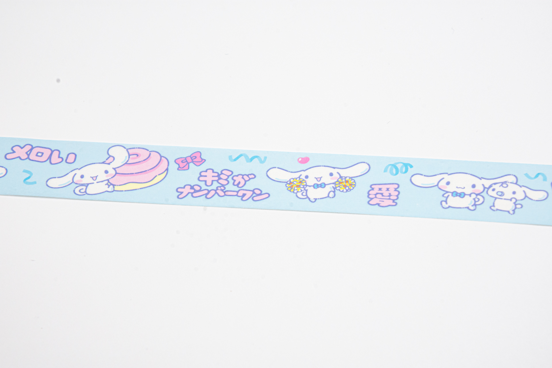 マスキングテープはポチャッコとシナモロール、本キャンペーンのオリジナルデザイン6パターンが詰め込まれたよくばりアイテム！