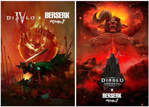 「ディアブロ IV/イモータル」×「ベルセルク」コラボのキービジュアル