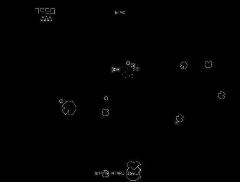 最も大きいサイズの隕石を破壊すると中型の隕石に分裂し、さらに撃つと小型の隕石に分裂して、小型の隕石を撃てば隕石が消滅する