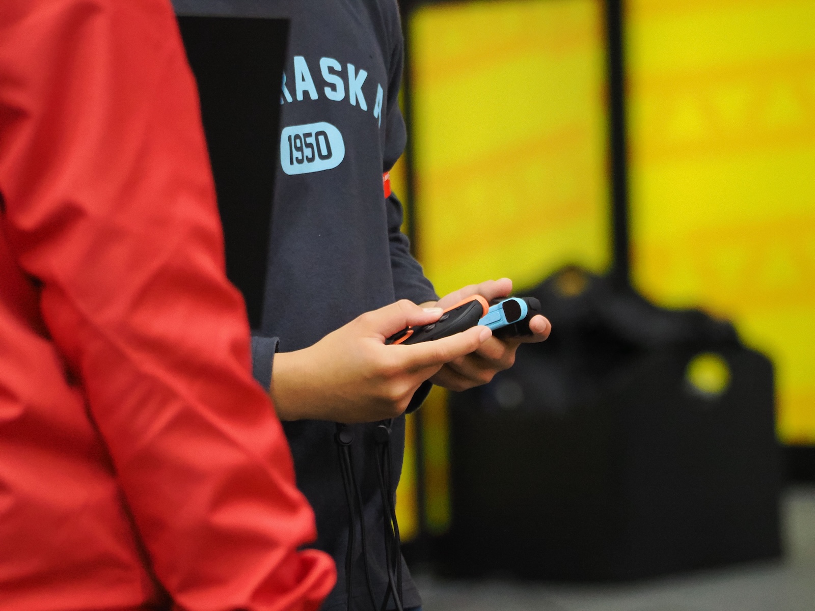 「ドンキーコング バナンザ」は携帯モードでプレイできるブースも用意されていた