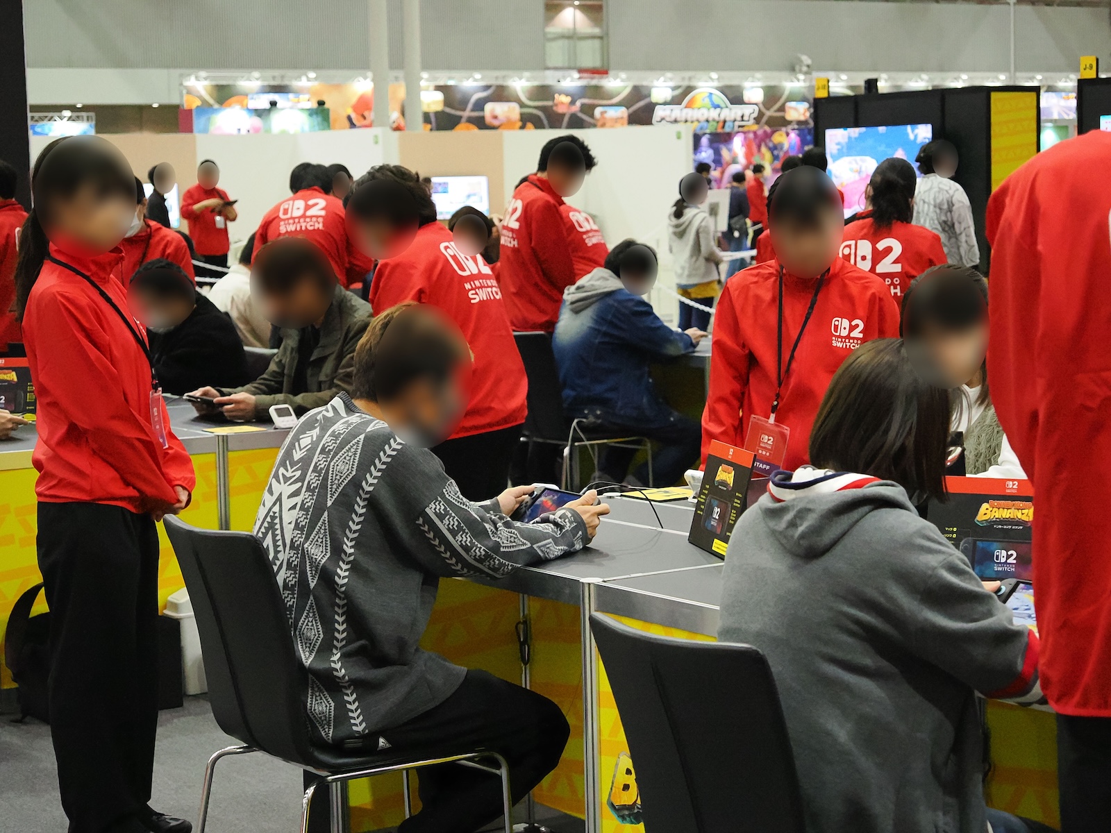 「ドンキーコング バナンザ」は携帯モードでプレイできるブースも用意されていた