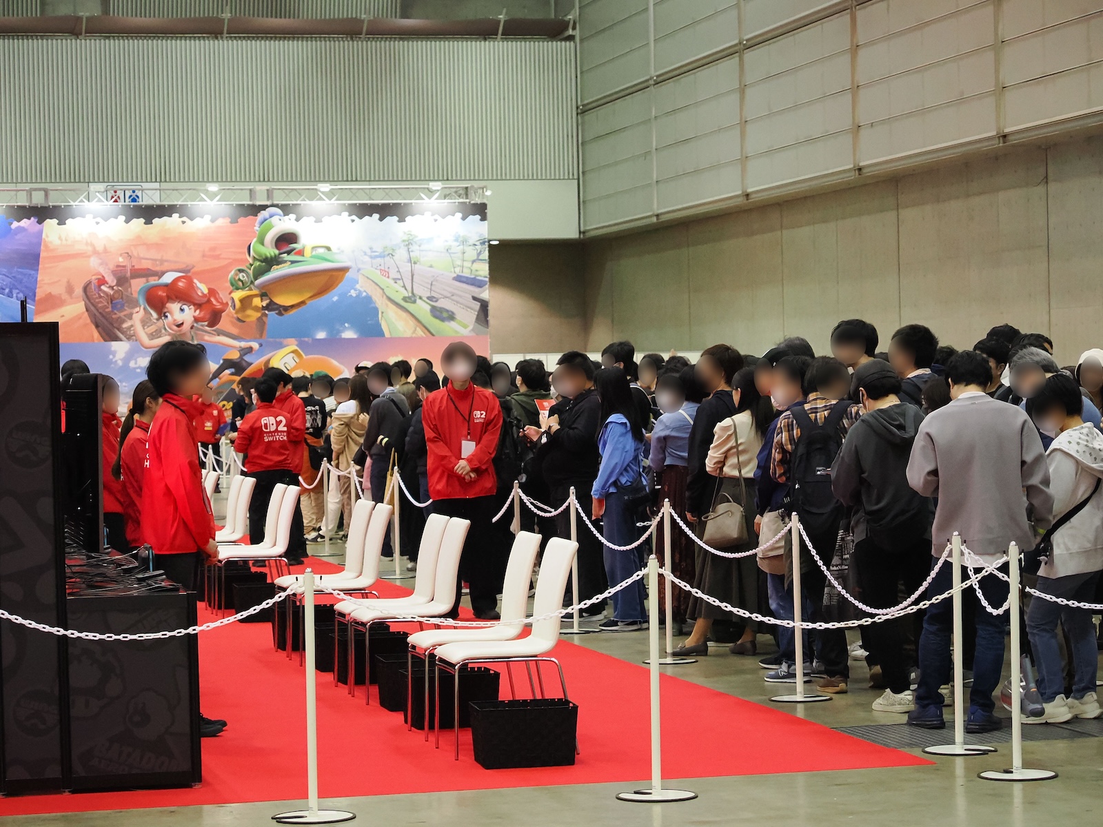 来場者全員がプレイすることもあり、かなり大規模なブースだ